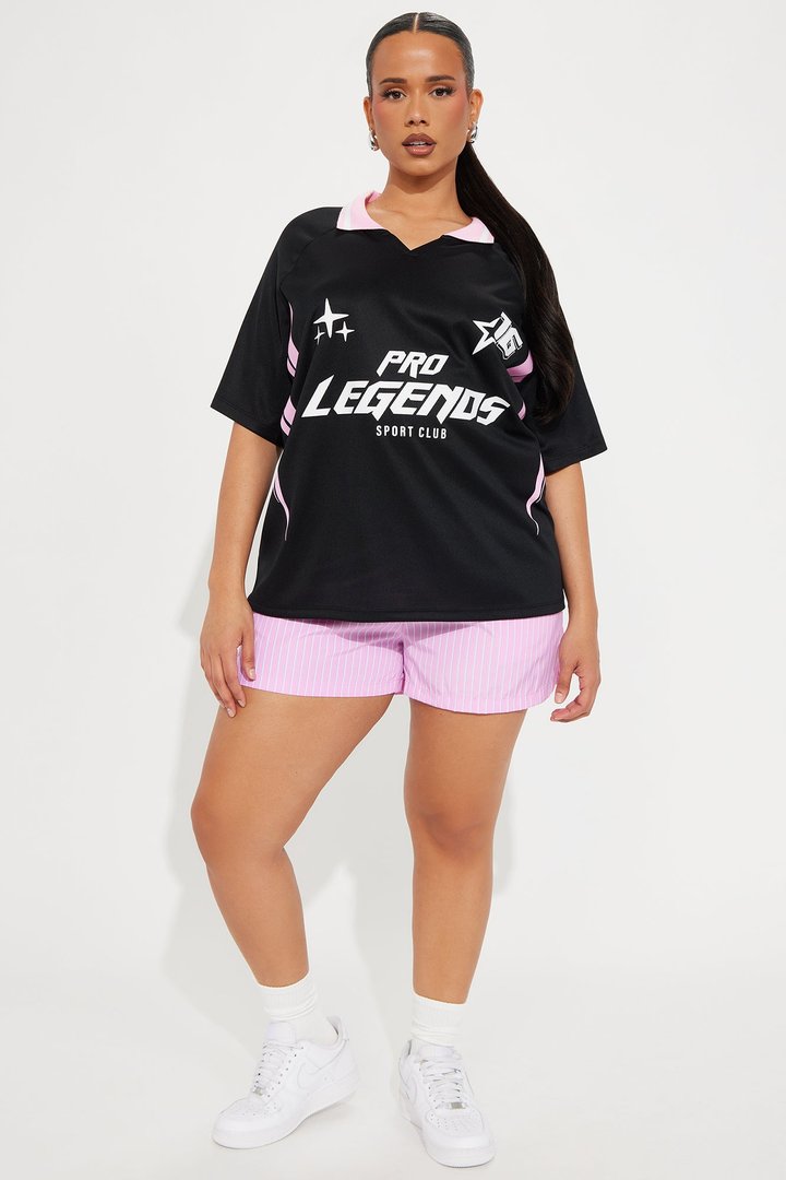 Pro League Graphic Jersey - Black