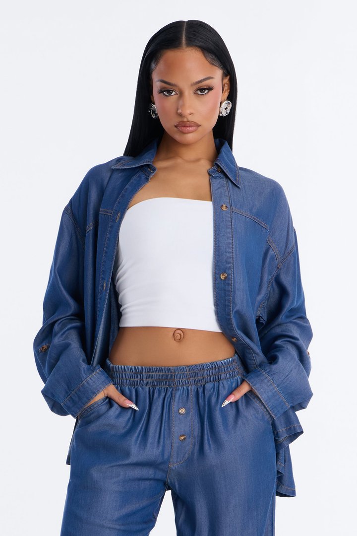 City Blues Pant Set - Blue