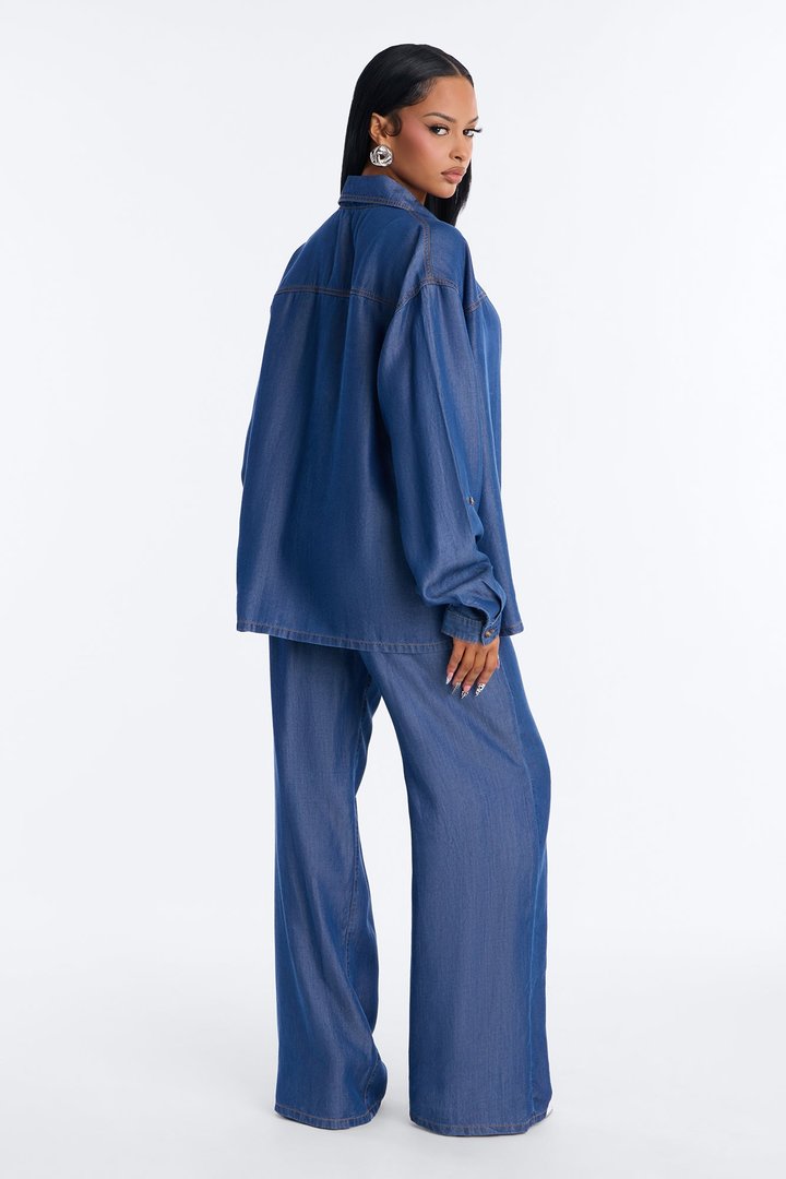 City Blues Pant Set - Blue