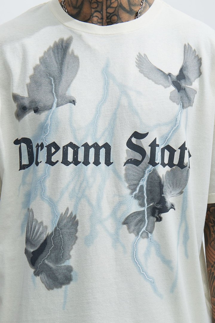 Dream State Oversized Short Sleeve Tee - White