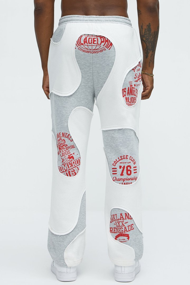 Tayson Champion Straight Sweatpants - Heather/Combo