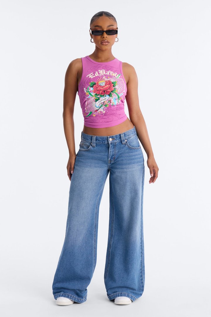 After Hours Low Rise Baggy Jeans - Medium Wash
