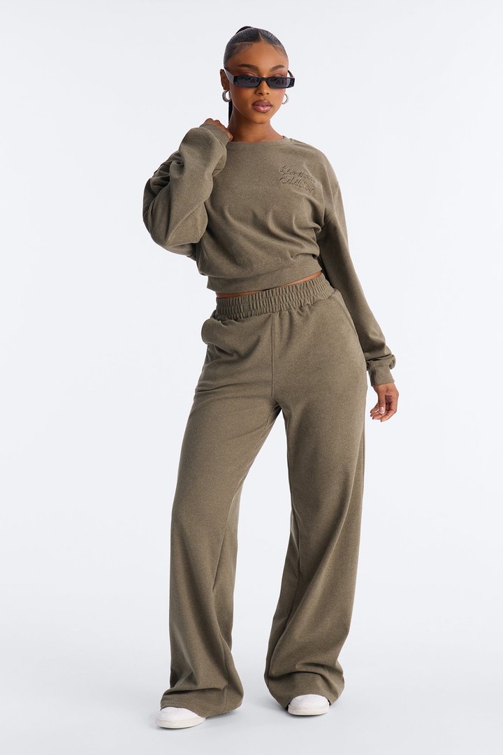 Limited Edition Butter Fleece Lounge Top - Sage