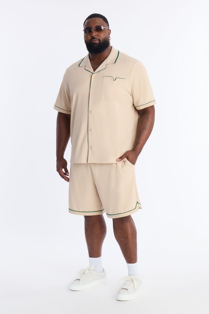 Relaxed Noir Shorts - Cream