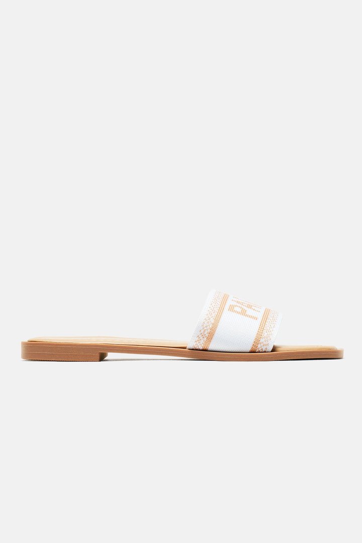 Love A Little Paris Flat Sandals - White