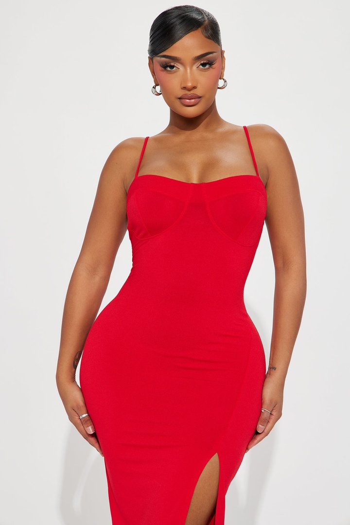 Diana Cami Midi Dress - Red