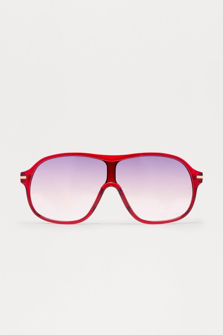 Couldn't Help It Sunglasses - Red/combo