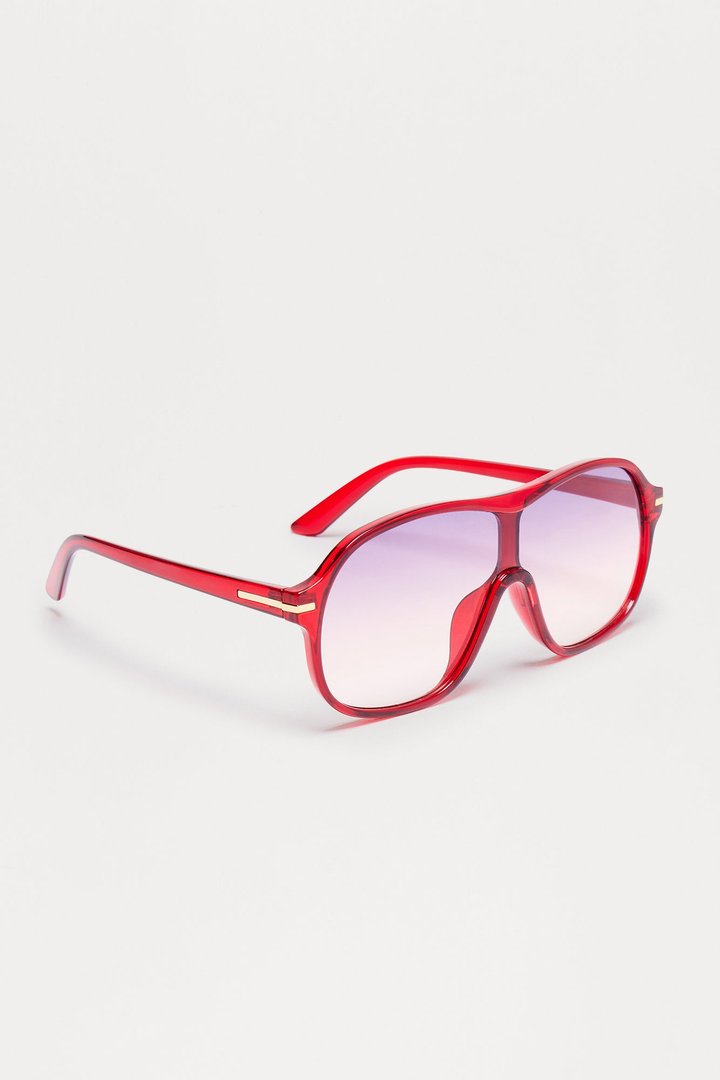 Couldn't Help It Sunglasses - Red/combo