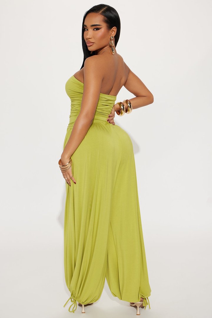 Hammock Daydreams Jumpsuit - Chartreuse