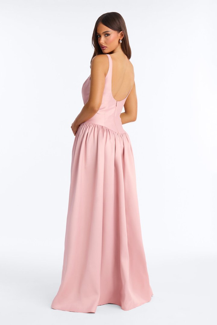 Sabrina Drop Waist Gown - Pink
