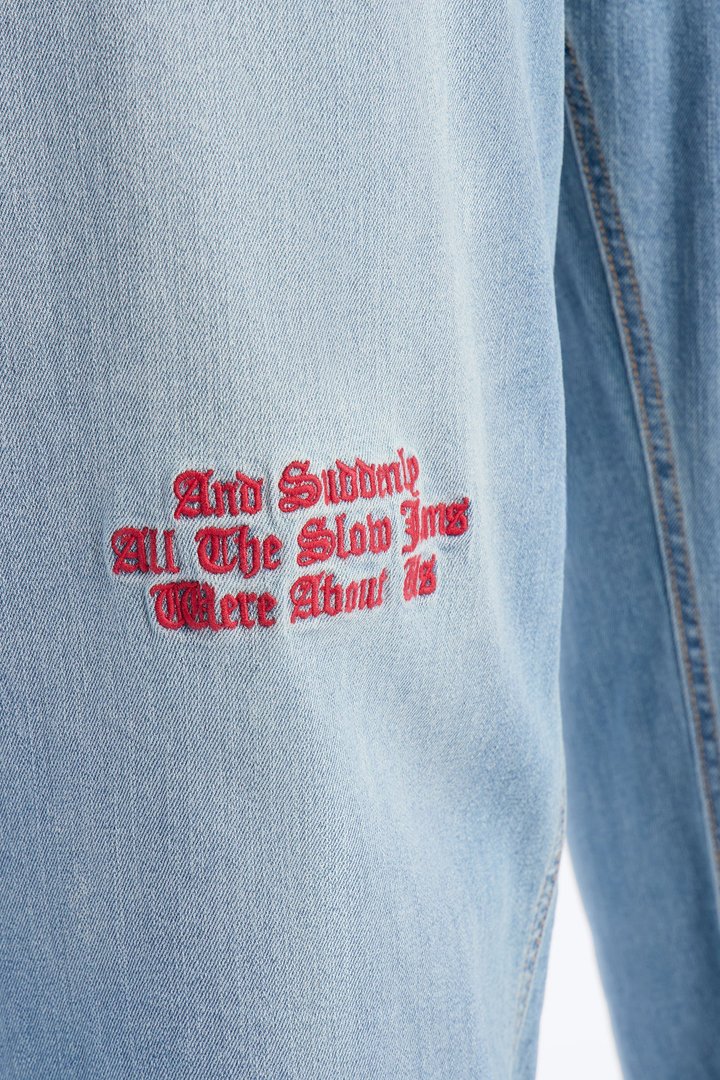 Relaxed Straight Slow Jams Jean - Light Blue Wash