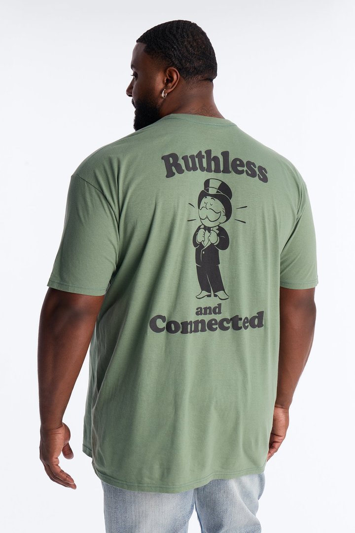 Ruthless Monopoly Short Sleeve Tee - Sage
