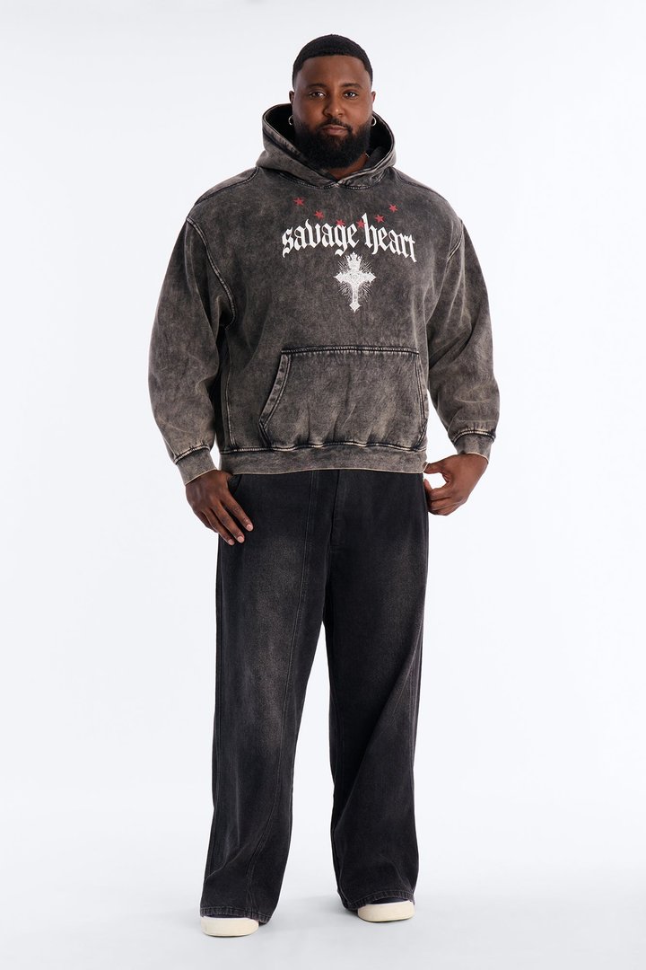 Savage Heart Forever Hoodie - Grey