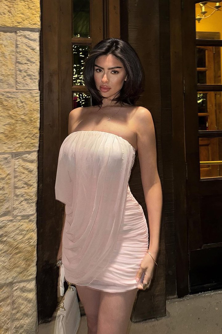 Novelle Strapless Ruched Mini Dress - Blush
