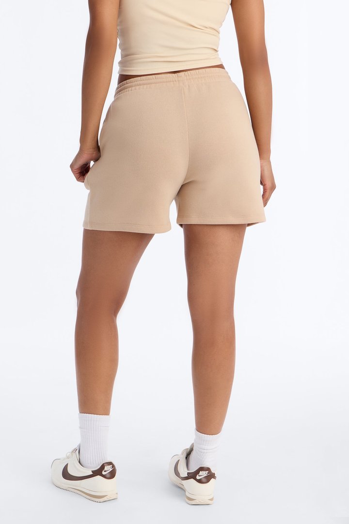 Jennifer Fleece Lounge Sweatshort - Taupe