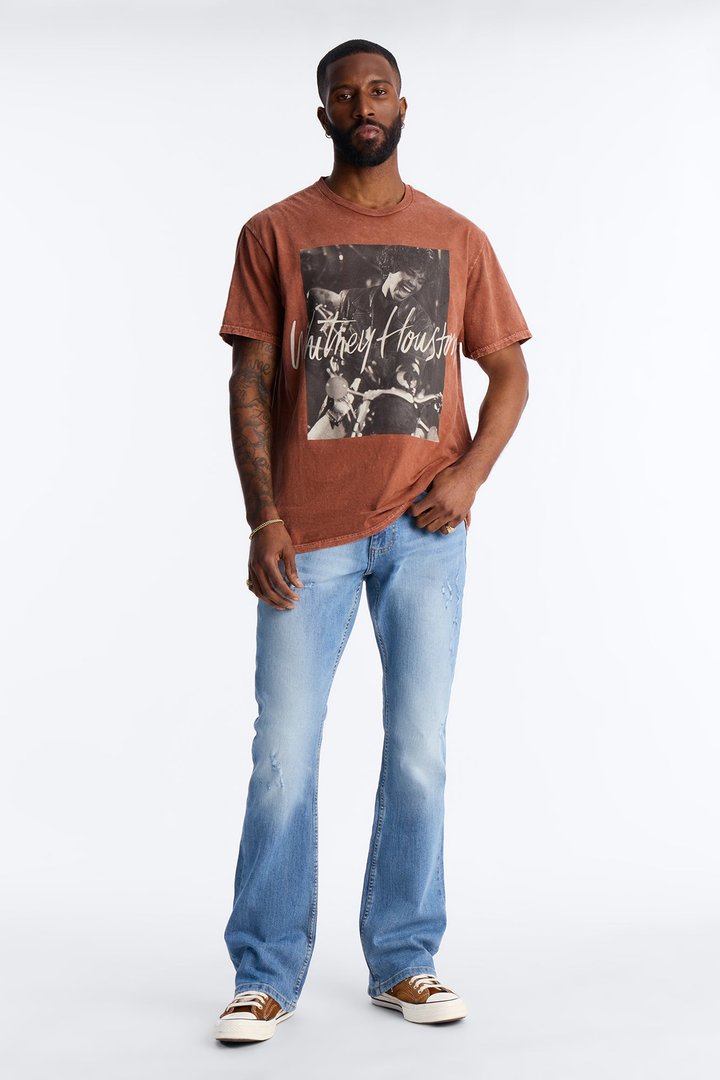 Stacked Skinny Flare Take My Time Jean - Medium Blue Wash