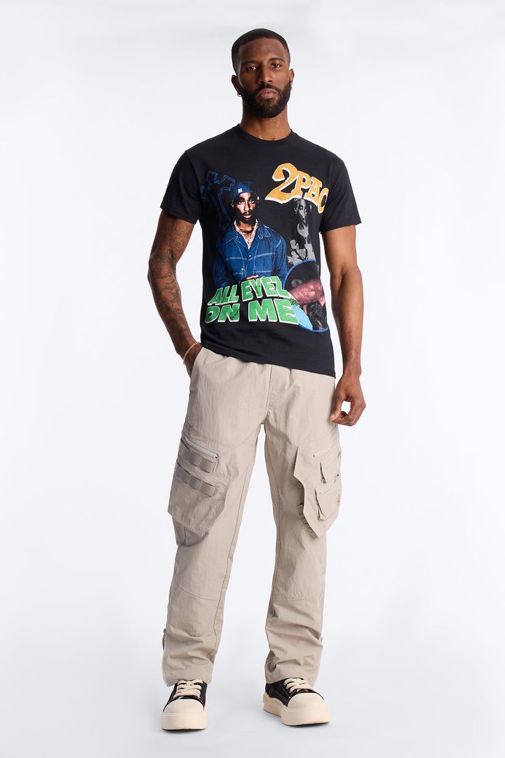 All Eyez On Me 2Pac Graphic Short Sleeve Tee - Black