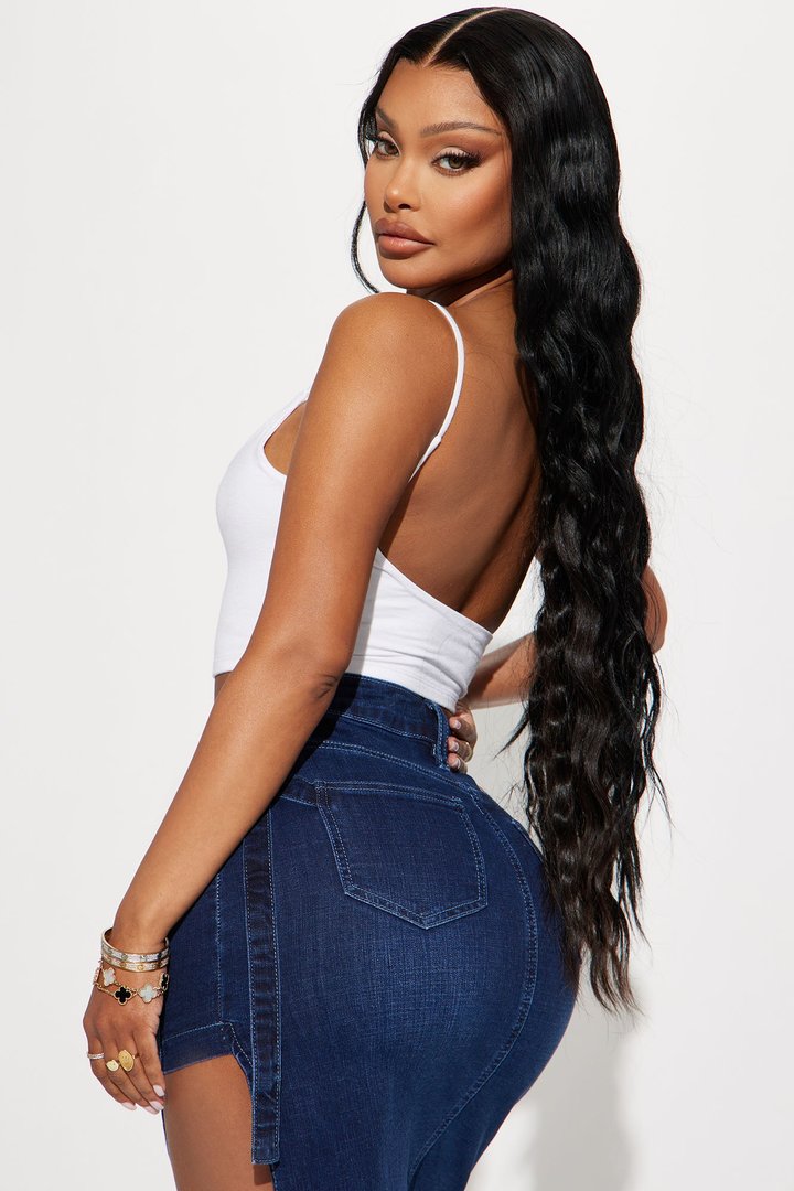 Keep It Low Key Crop Top - White