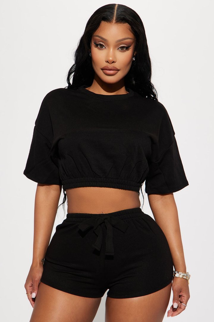 Going Along Short Set - Black