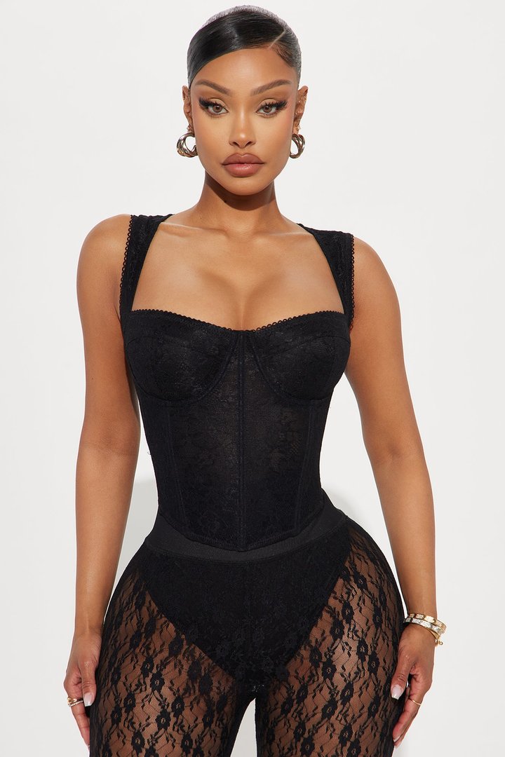 Ready For More Corset Top - Black