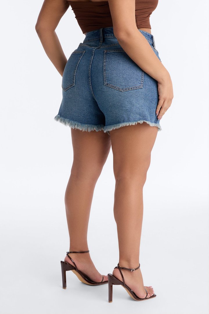 Salinas Crossover Stretch Denim Shorts - Vintage Wash