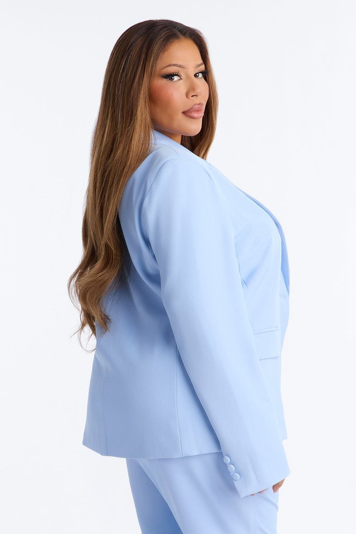 Breaking Even Blazer - Light Blue