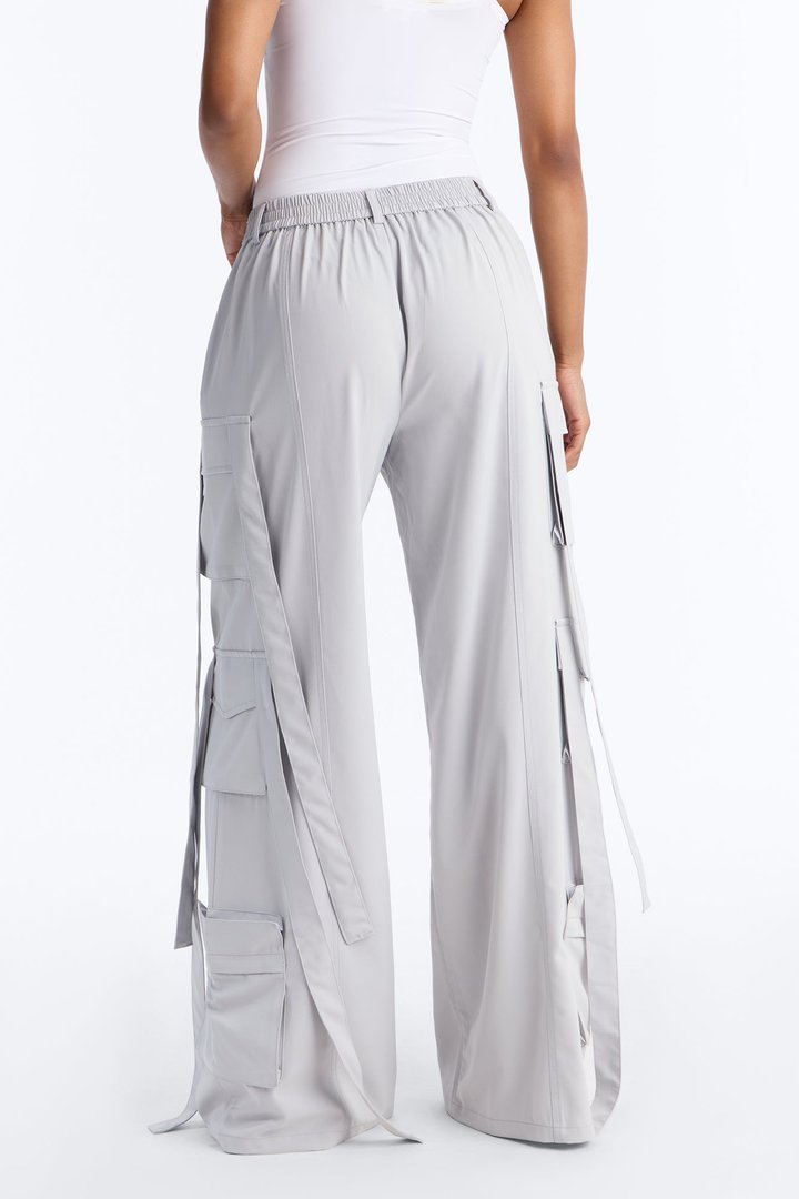 Archive Me Cargo Wide Leg Pant - Slate Grey