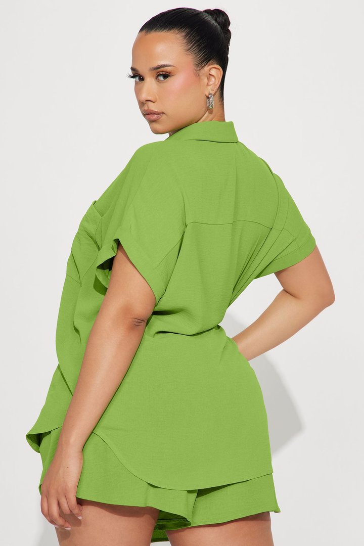 Hot Summer Short Set - Green