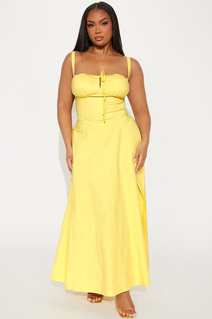Juniper Maxi Dress - Butter Yellow