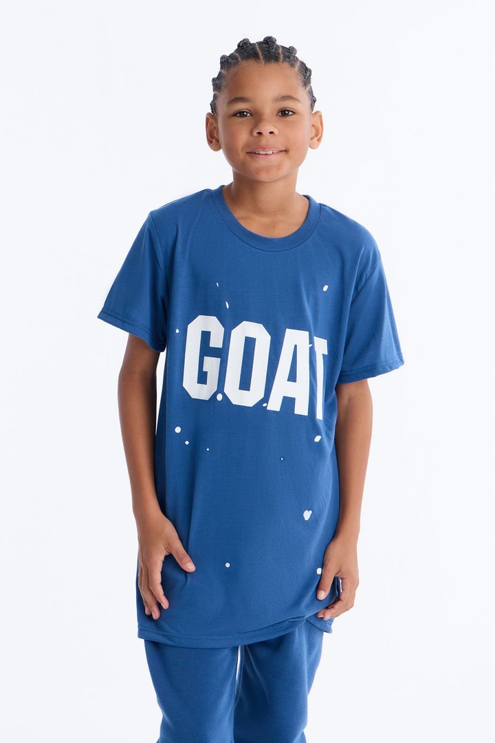 Mini One And Only GOAT Jogger Pant Set - Navy