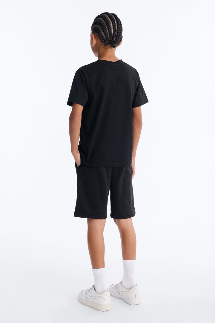 Mini Hustle King Fleece Short Set - Black