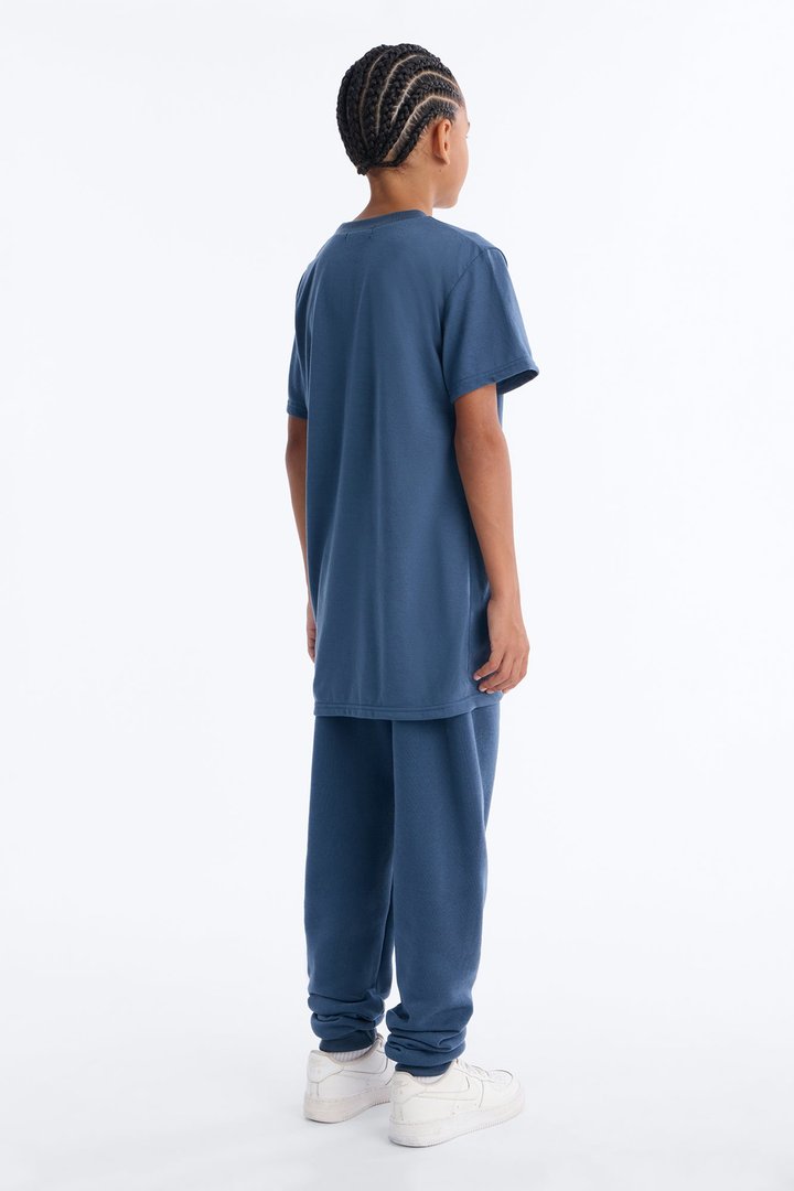 Mini Don't Mess With The GOAT Jogger Pant Set - Blue