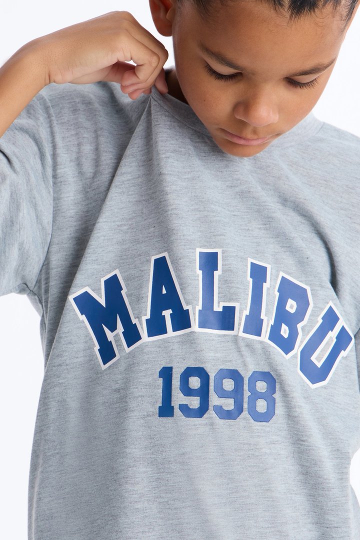 Mini Malibu 1998 Jogger Pant Set - Heather Grey