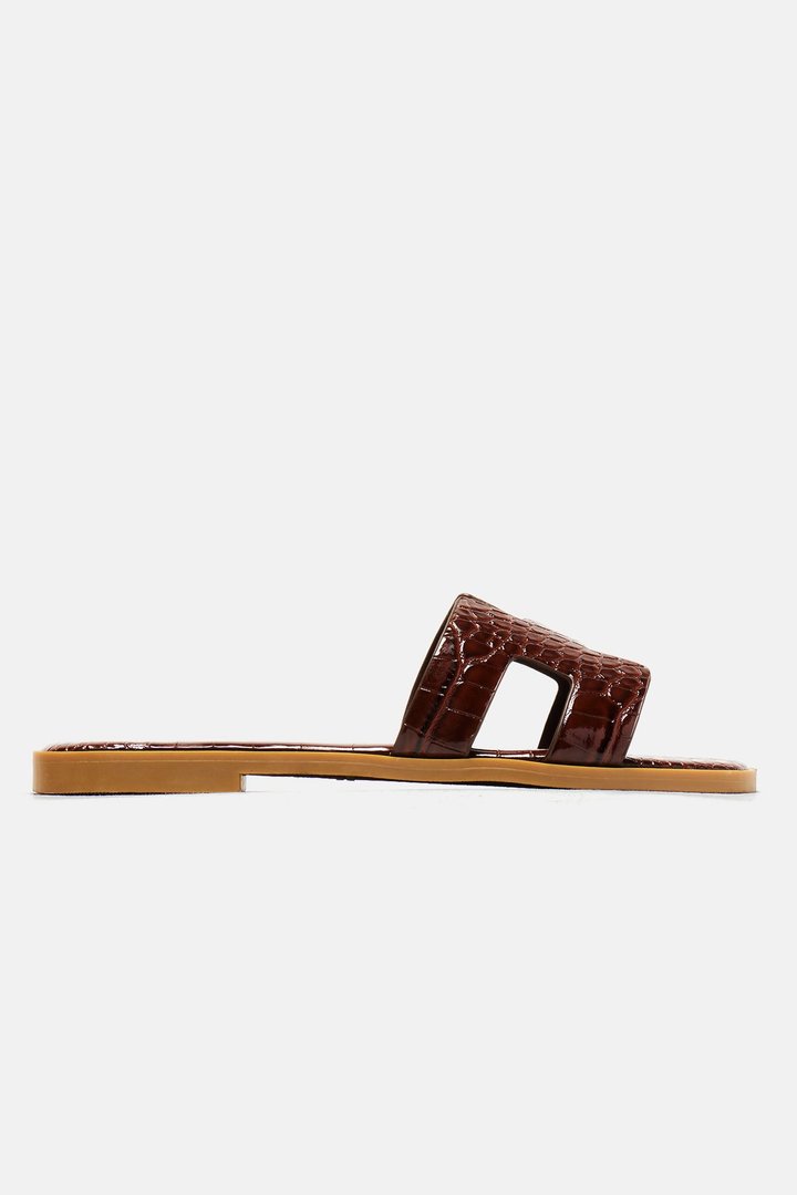 Slice Of Paradise Flat Sandals - Chocolate