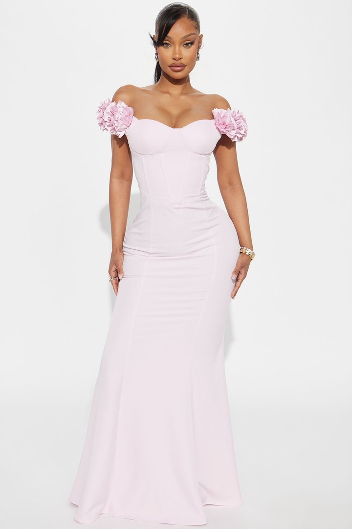 Rosie Maxi Dress - Blush