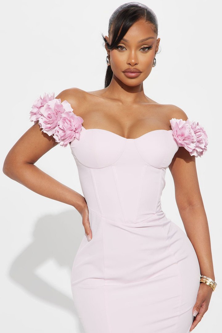 Rosie Maxi Dress - Blush