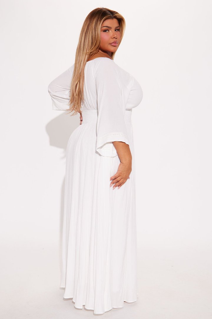 Sharon Flowy Maxi Dress - White