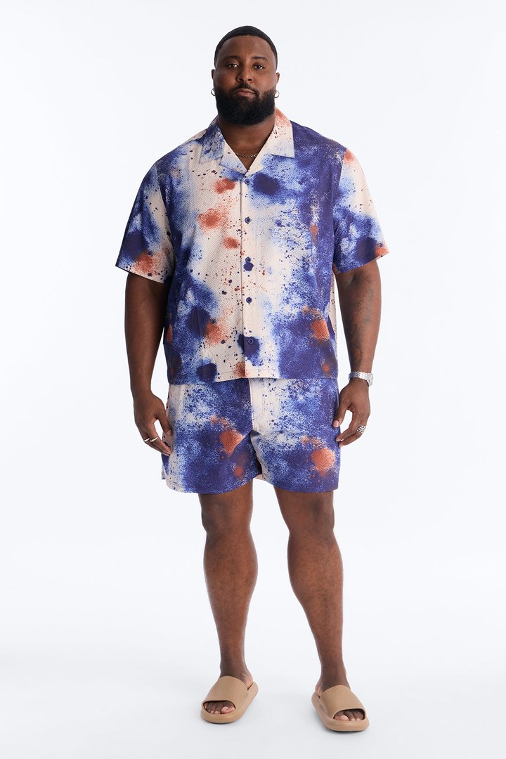 Oxide Seersucker Swim Trunk 6″ - Multi Color