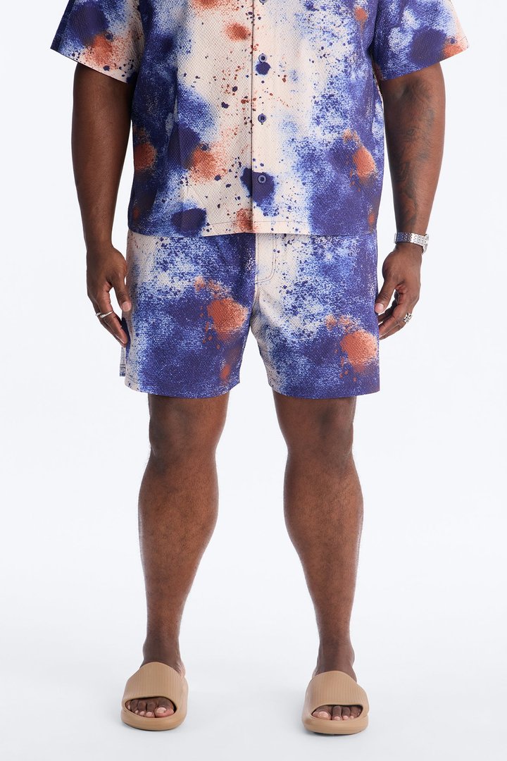 Oxide Seersucker Swim Trunk 6″ - Multi Color
