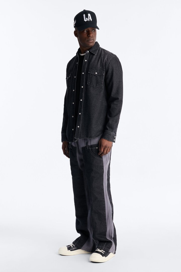 Straight Assemblage Hybrid Pant - Blue/combo
