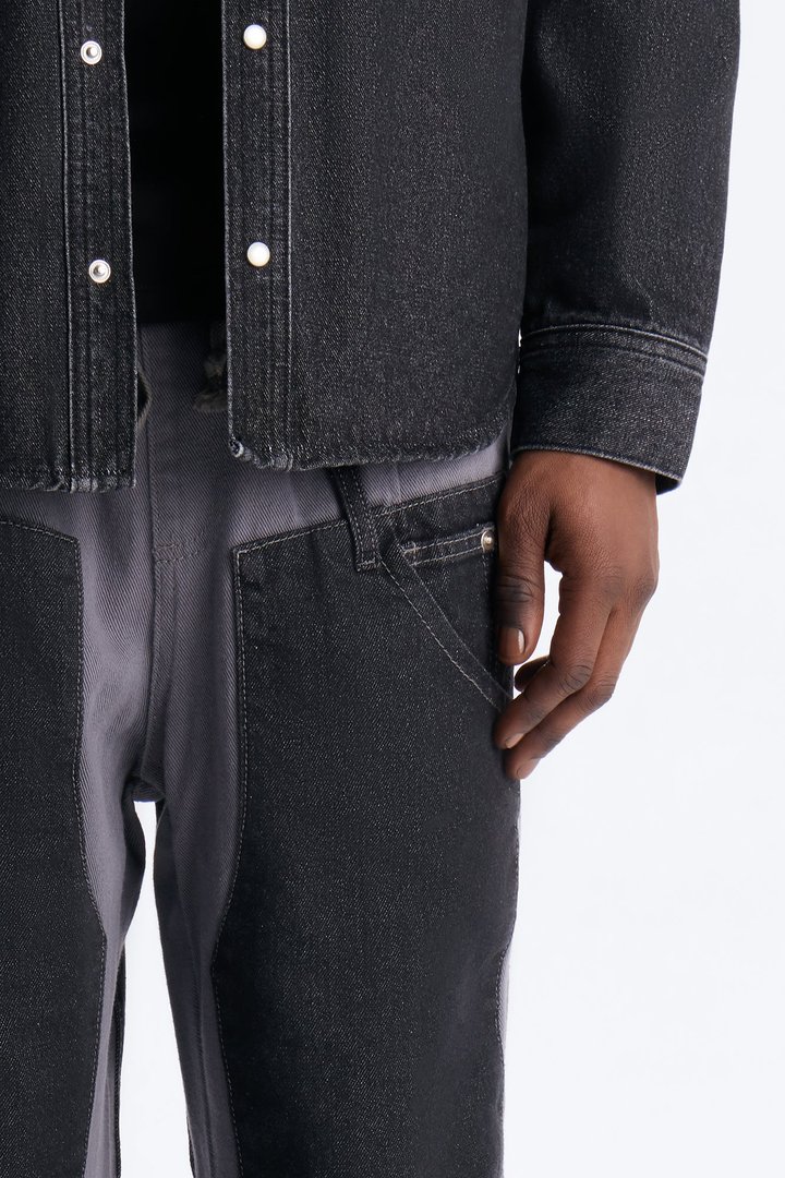 Straight Assemblage Hybrid Pant - Blue/combo