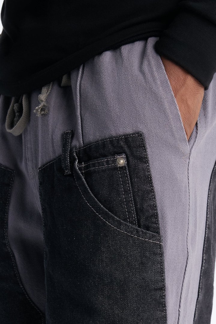 Straight Assemblage Hybrid Pant - Blue/combo