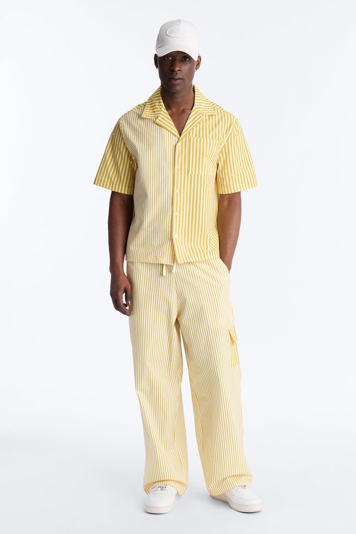 Straight Passion Stripe Seersucker Pant - Yellow