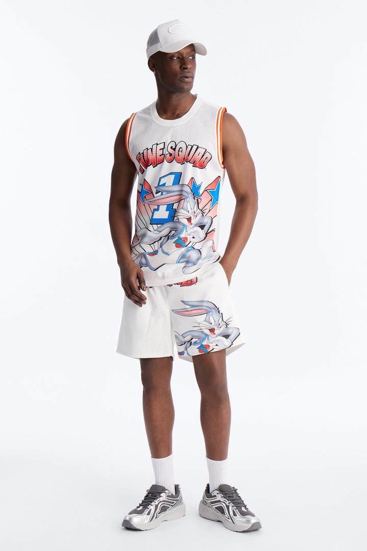 Space Jam All Stars Tune Squad Jersey Short - White