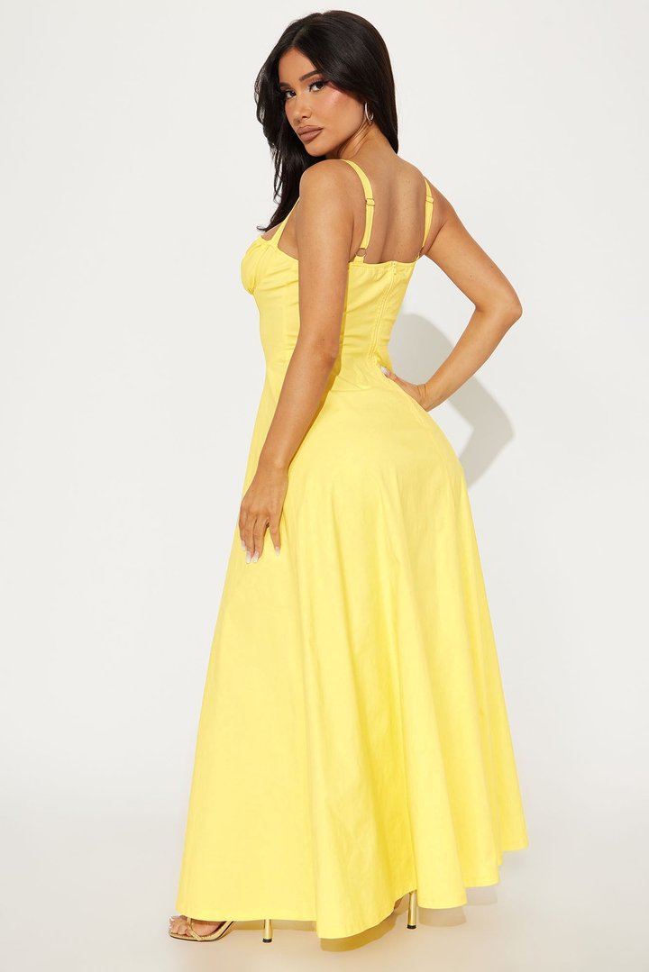 Juniper Maxi Dress - Butter Yellow