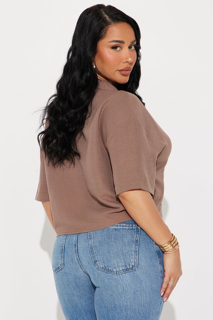 Sandy Flowy Shirt - Brown