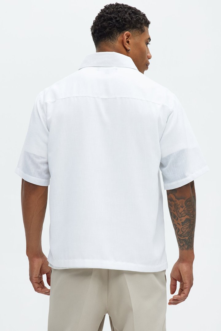 Saints And Sinners Full Button Shirt - White