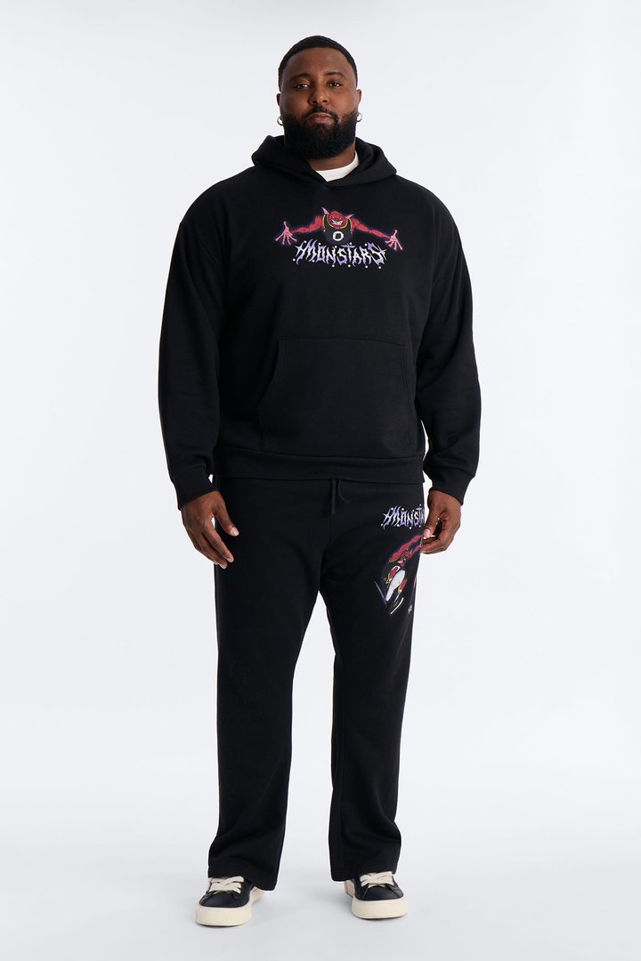Space Jam Monstars Dunk Rhinestone Hoodie - Black