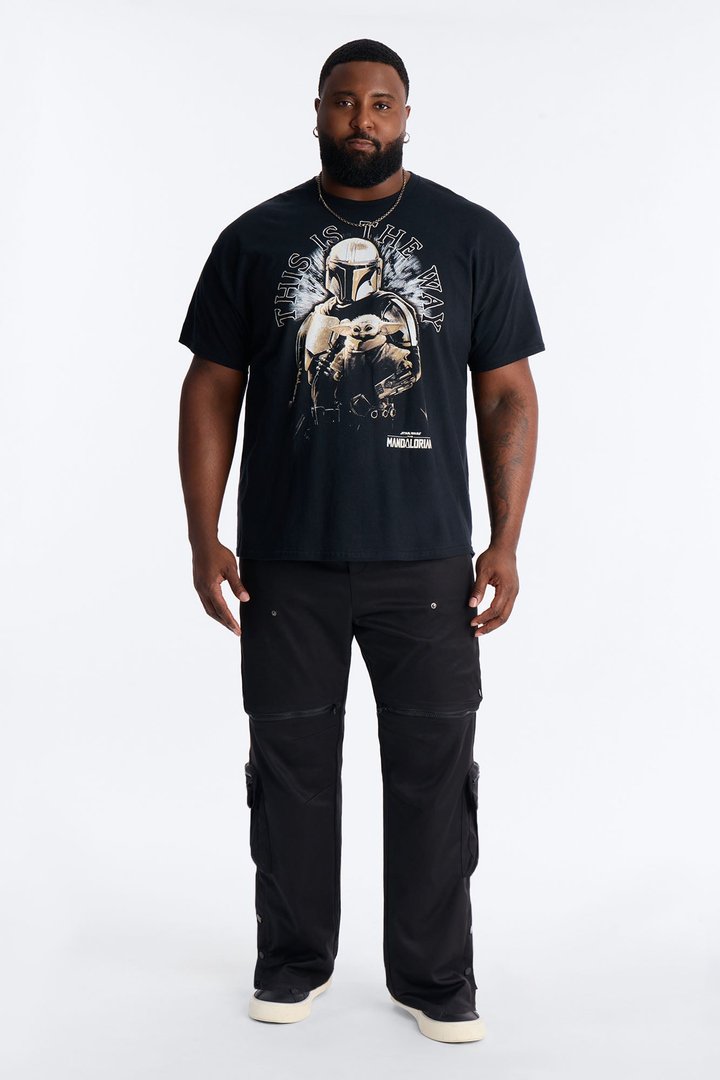 Star Wars The Mandalorian And Grogu Short Sleeve Tee - Black