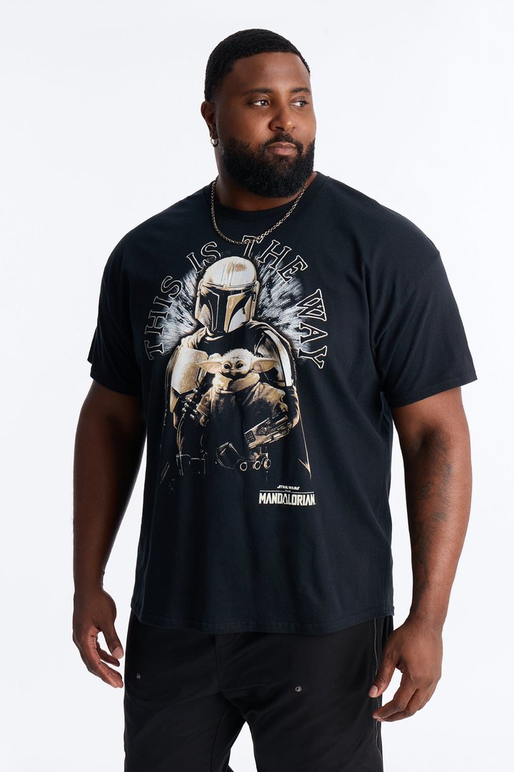Star Wars The Mandalorian And Grogu Short Sleeve Tee - Black